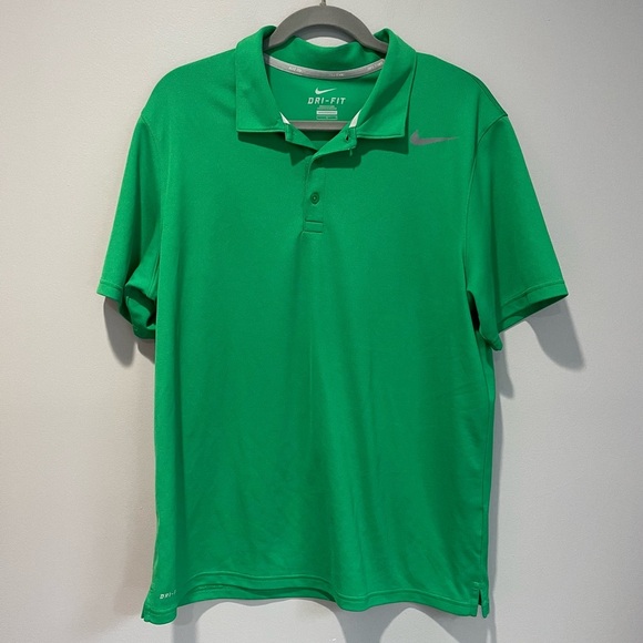 Men’s Nike Green Dri-Fit Polo - Picture 1 of 3